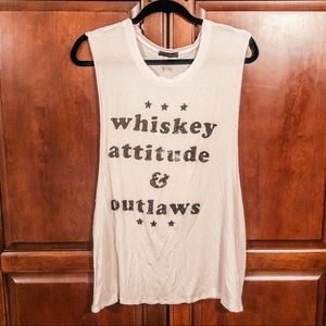 LIFE CLOTHING CO WHISKEY GRAPHIC TANK LARGE